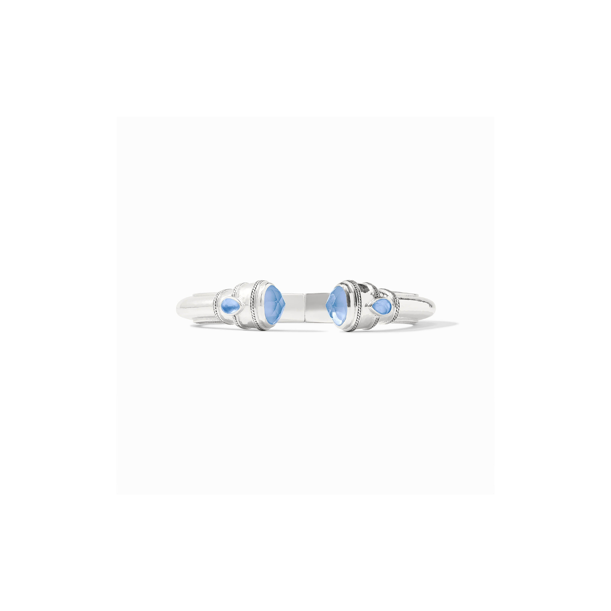 Julie Vos Cannes Demi Cuff -Iridescent Chalcedony Blue/Silver (OS)