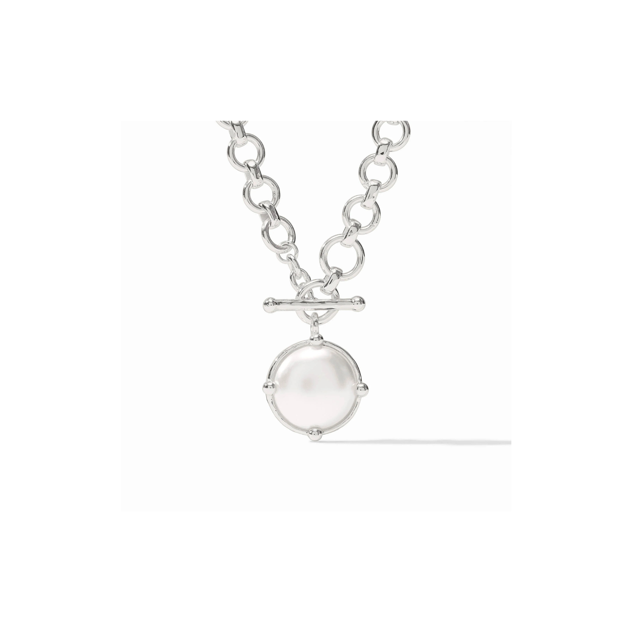 Julie Vos Honeybee Demi Necklace -Pearl/Silver