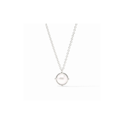 Julie Vos Honeybee Solitaire Necklace -Pearl/Silver
