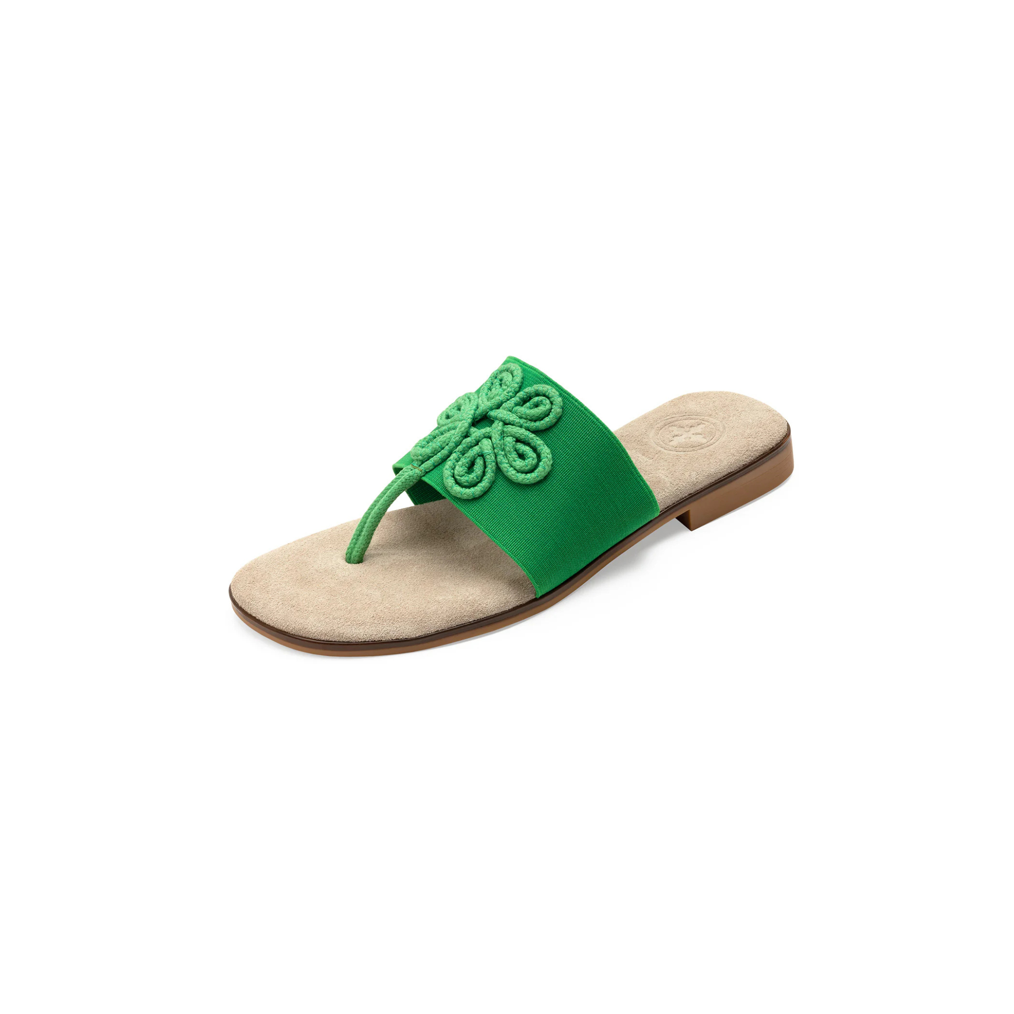 Charleston Shoe Co. Morris Sandal -Green Flower