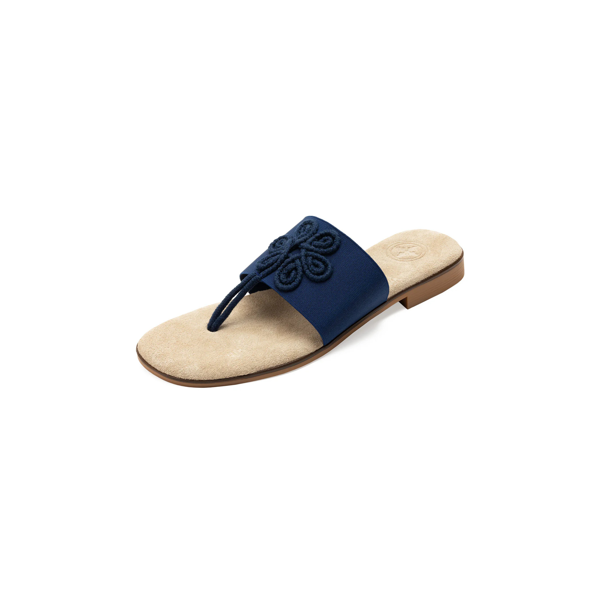 Charleston Shoe Co. Morris Sandal -Navy Flower