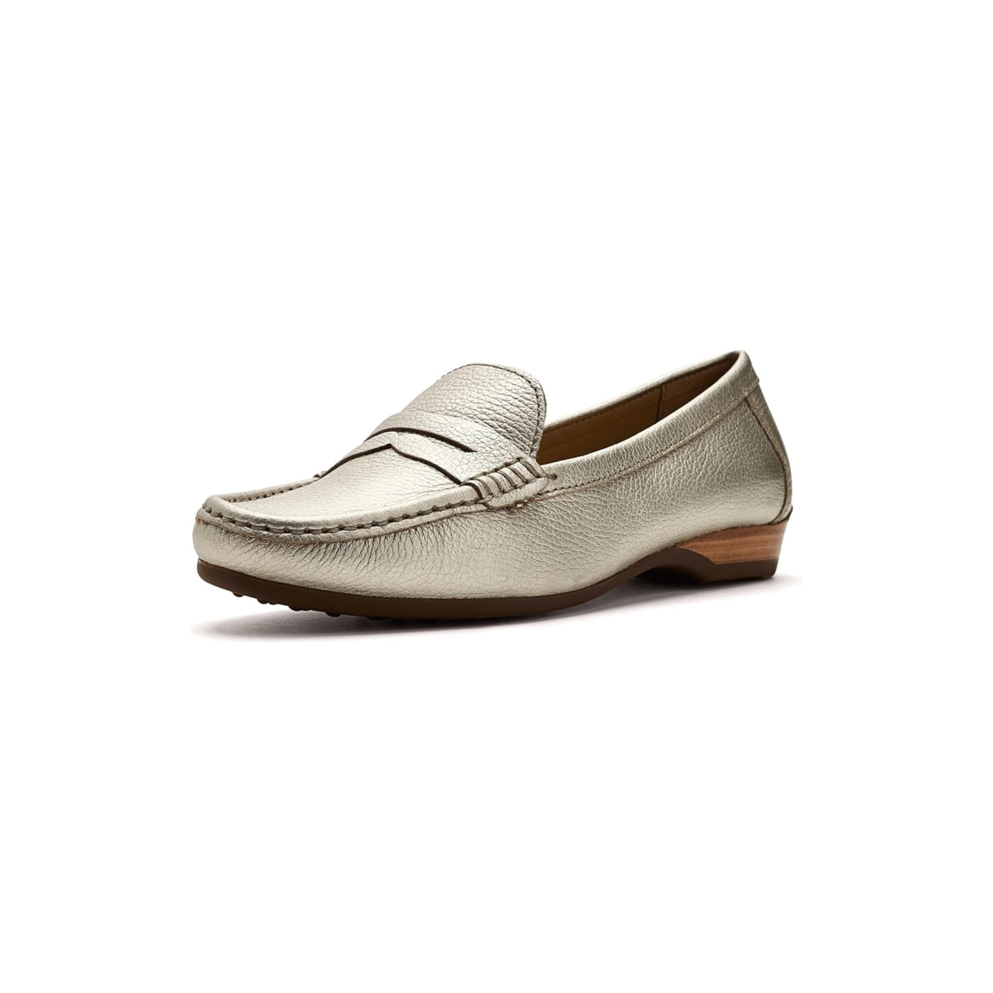 David Tate Freetime Penny Loafer -Platinum
