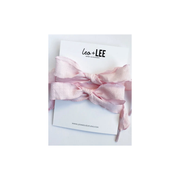 Leo + Lee Silky Sneaker Lace Set -Baby Pink