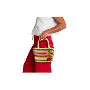 Baldiz Mini Mae Rainbow Raffia Bag