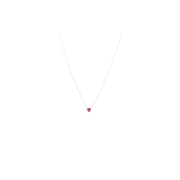 Michelle McDowell Tara Heart Necklace-Pink