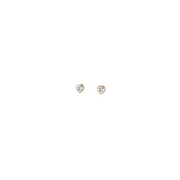 Michelle McDowell Tara Heart Earrings-Clear