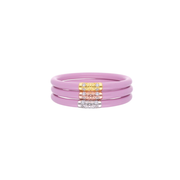 BuDhaGirl Lilac Three Kings All Weather Bangles (set of 3) Large