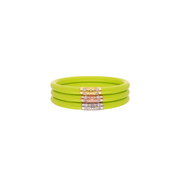 BuDhaGirl Wasabi Three Kings All Weather Bangles (set of 3) Large