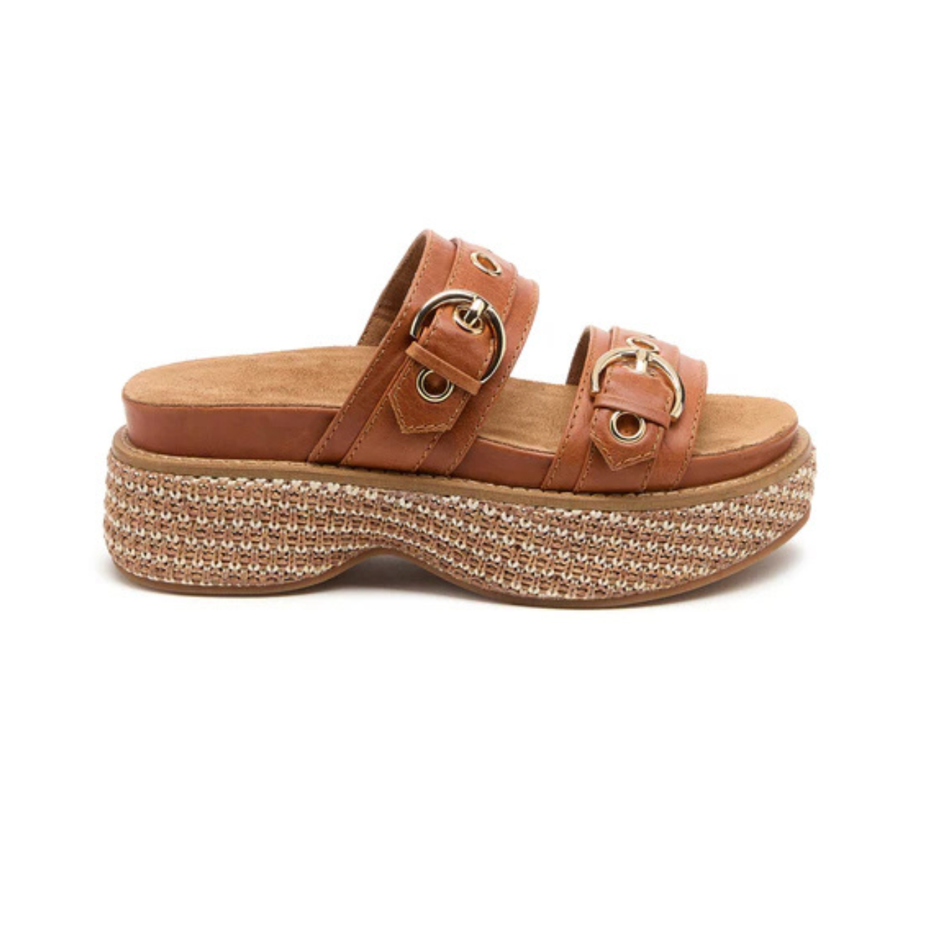 Kelsi Dagger Penny Auburn Platform Sandals-Auburn