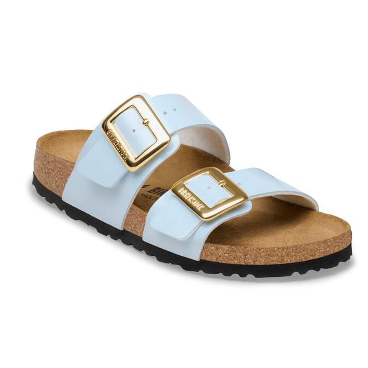 Birkenstock Sydney Luxe Buckle -Patent Baby Blue (Wide Width)