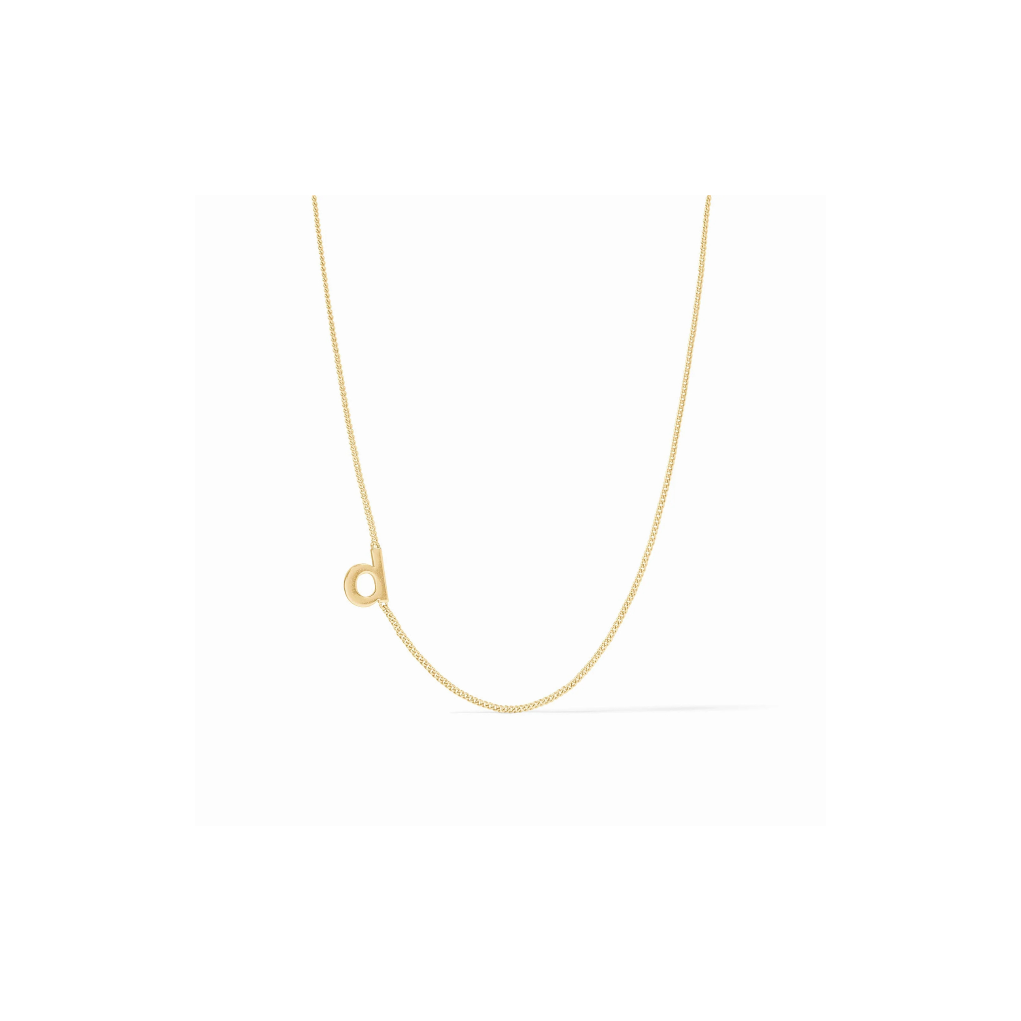 Julie Vos Initial Delicate Necklace Gold -D