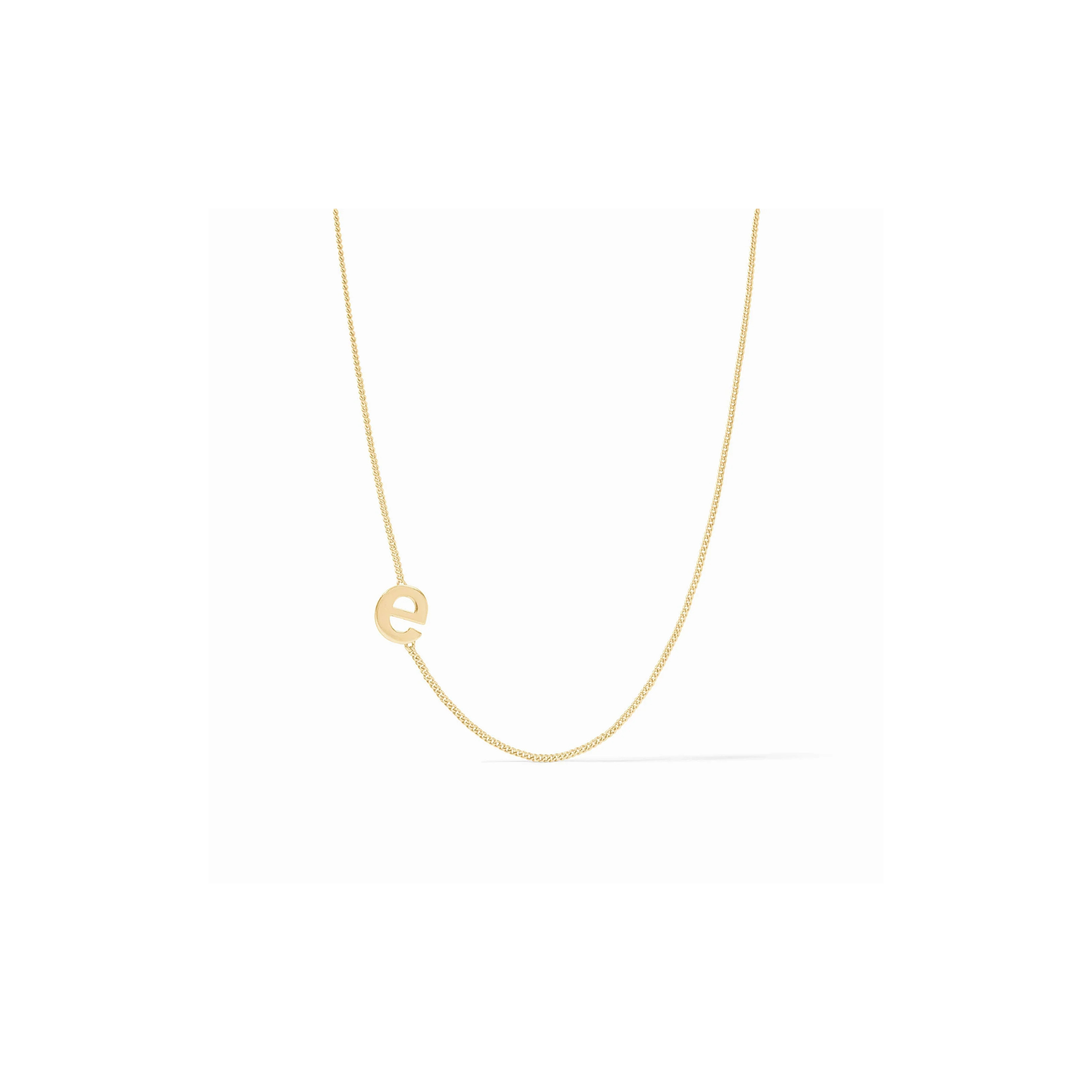 Julie Vos Initial Delicate Necklace Gold -E