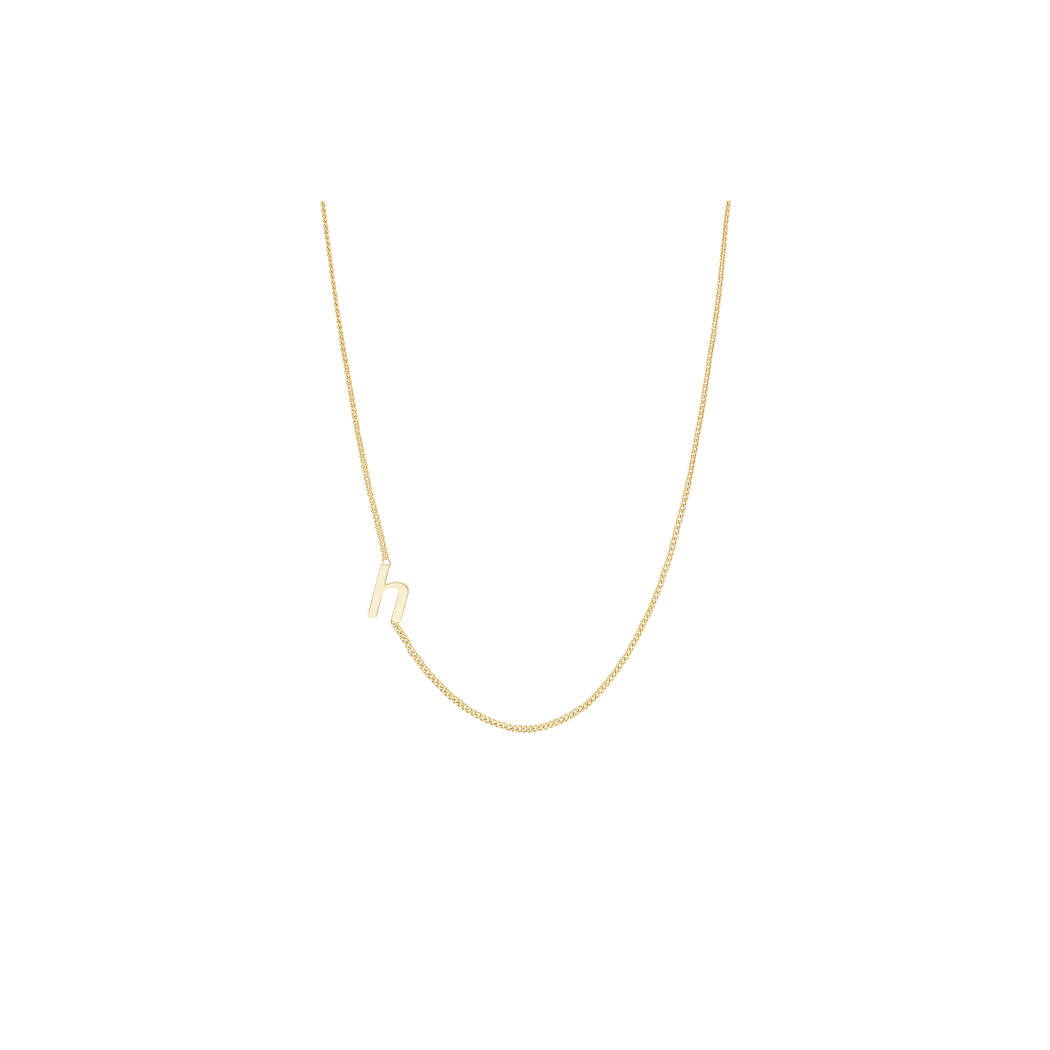 Julie Vos Initial Delicate Necklace Gold -H