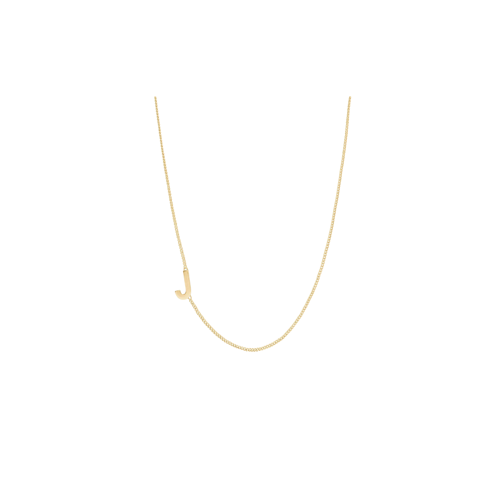 Julie Vos Initial Delicate Necklace Gold -J