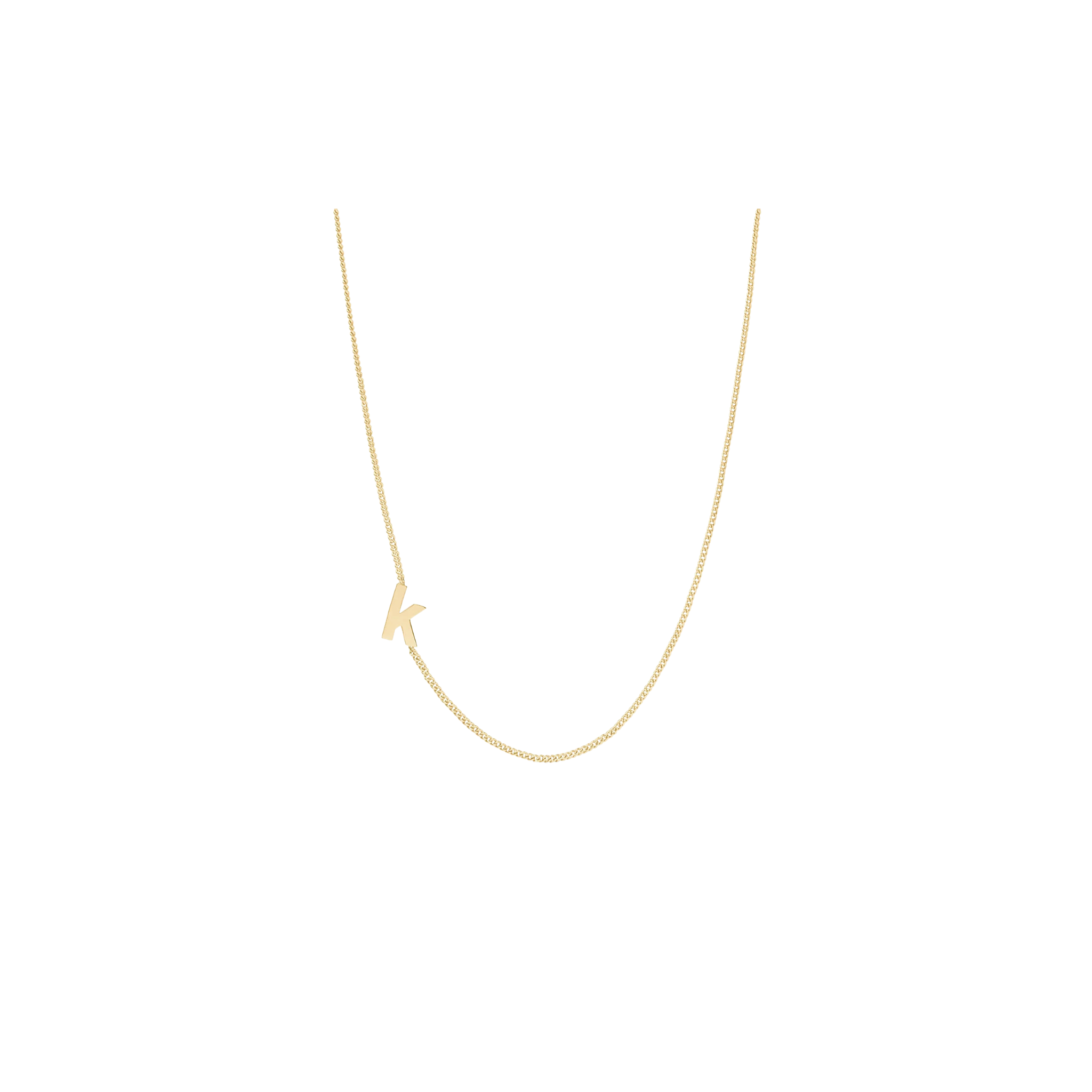 Julie Vos Initial Delicate Necklace Gold -K
