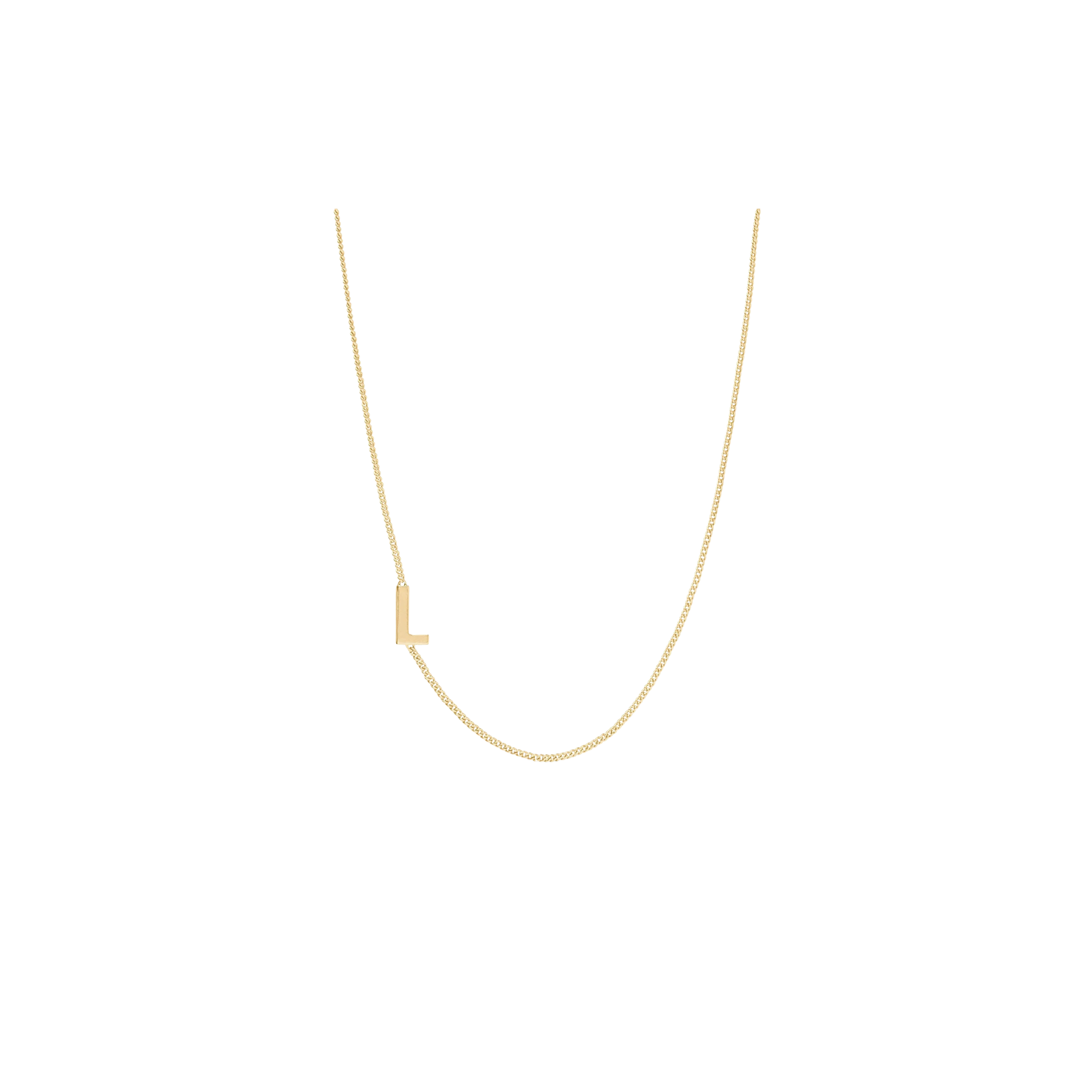 Julie Vos Initial Delicate Necklace Gold -L