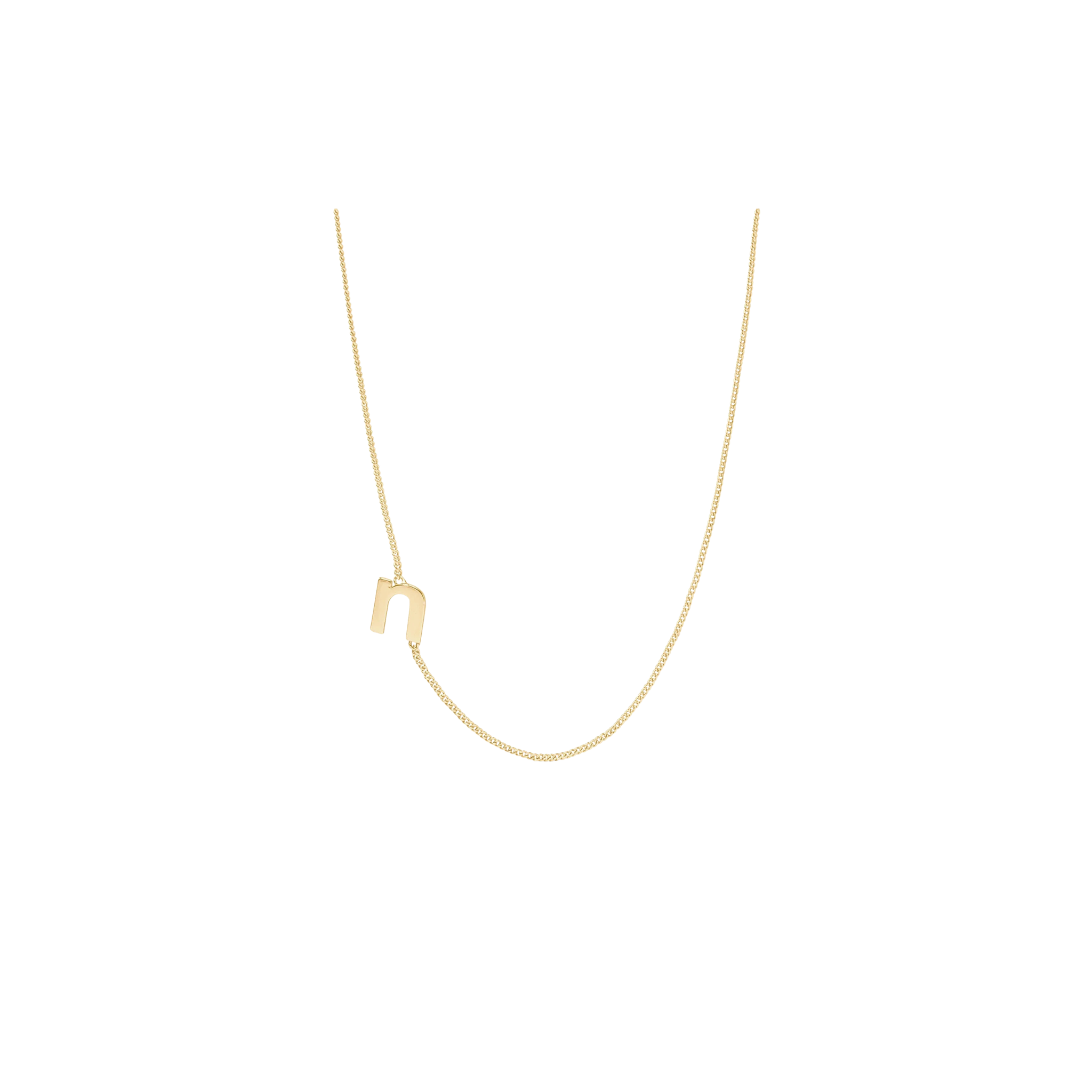 Julie Vos Initial Delicate Necklace Gold -N