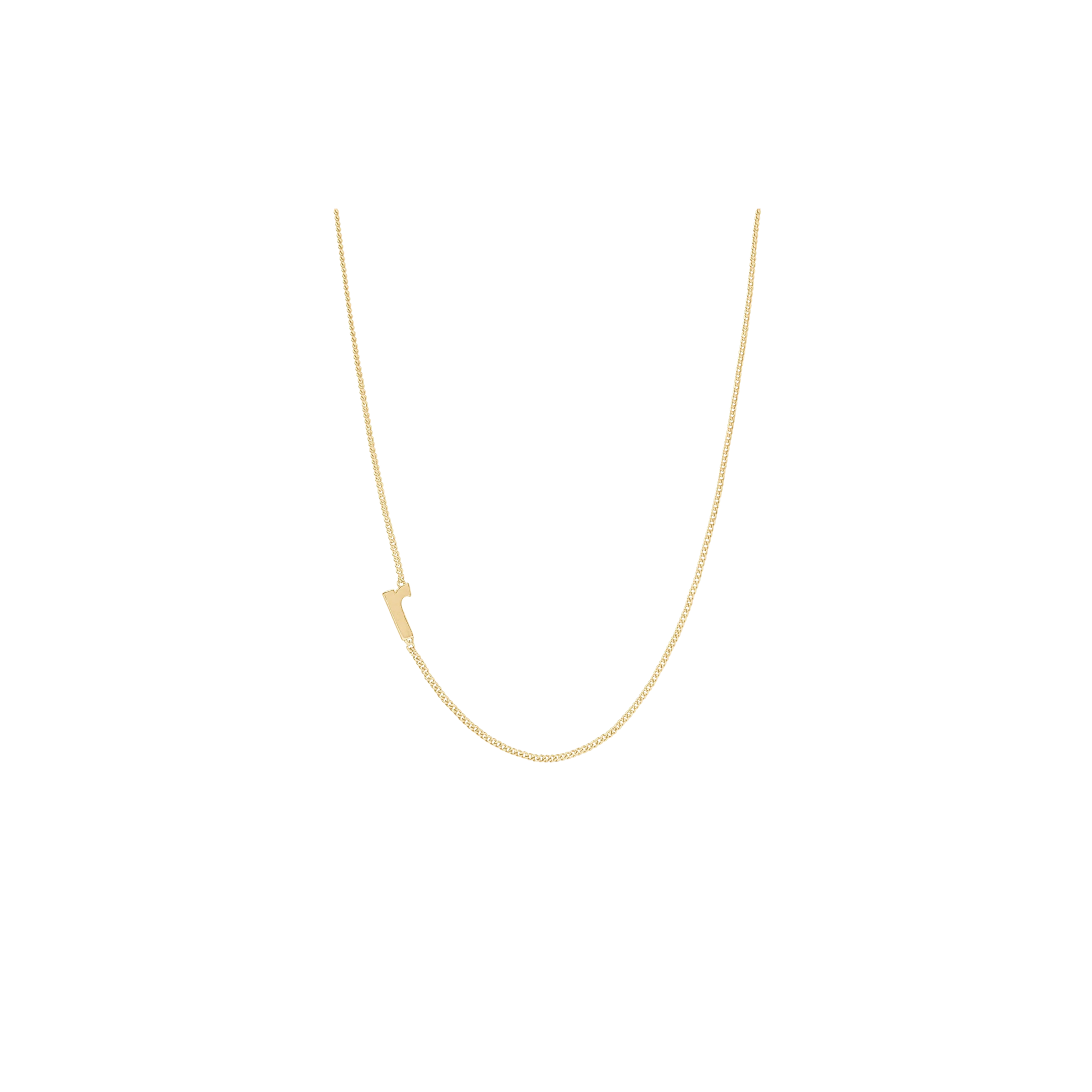 Julie Vos Initial Delicate Necklace Gold -R