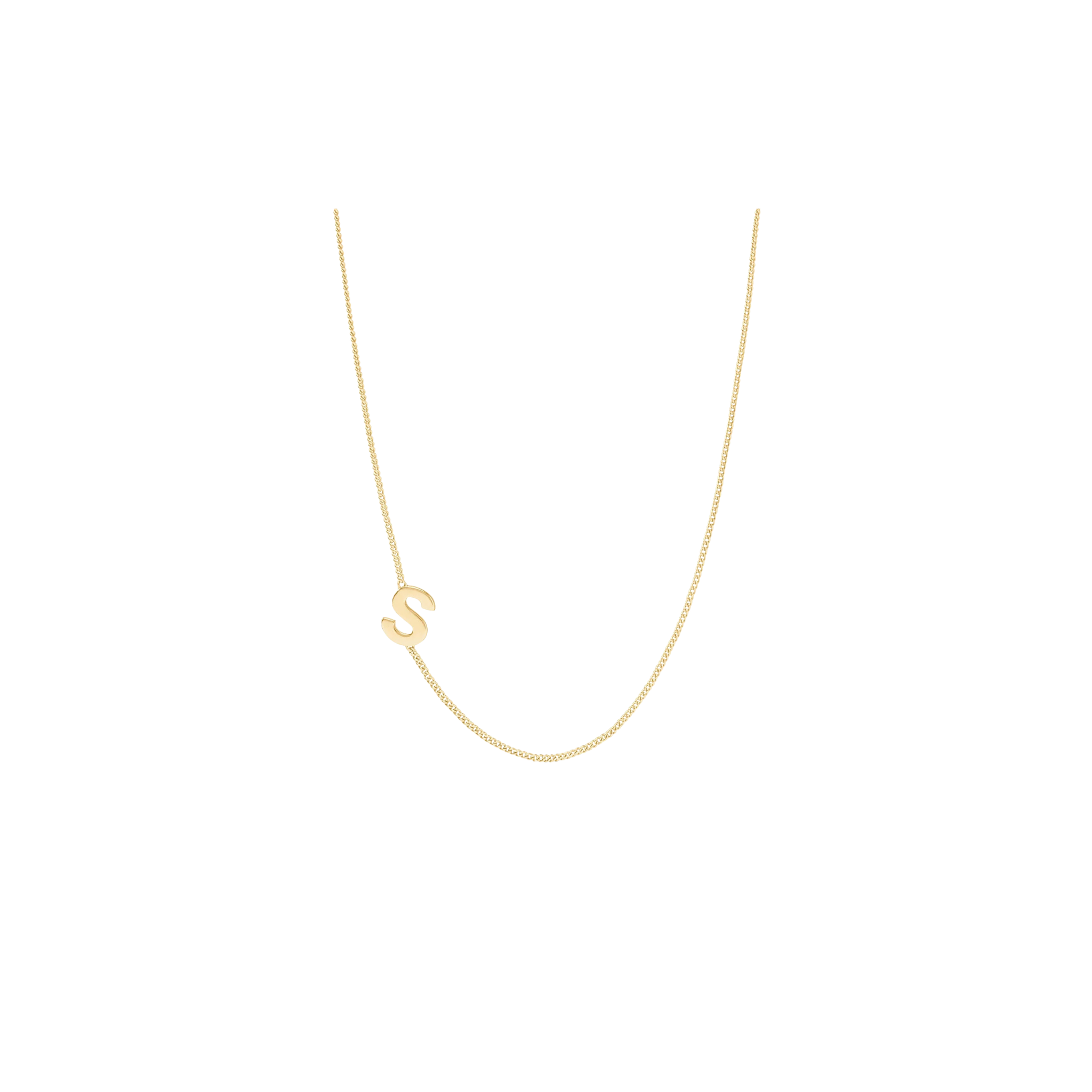 Julie Vos Initial Delicate Necklace Gold -S