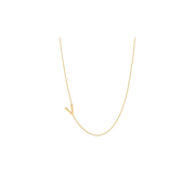 Julie Vos Initial Delicate Necklace Gold -V