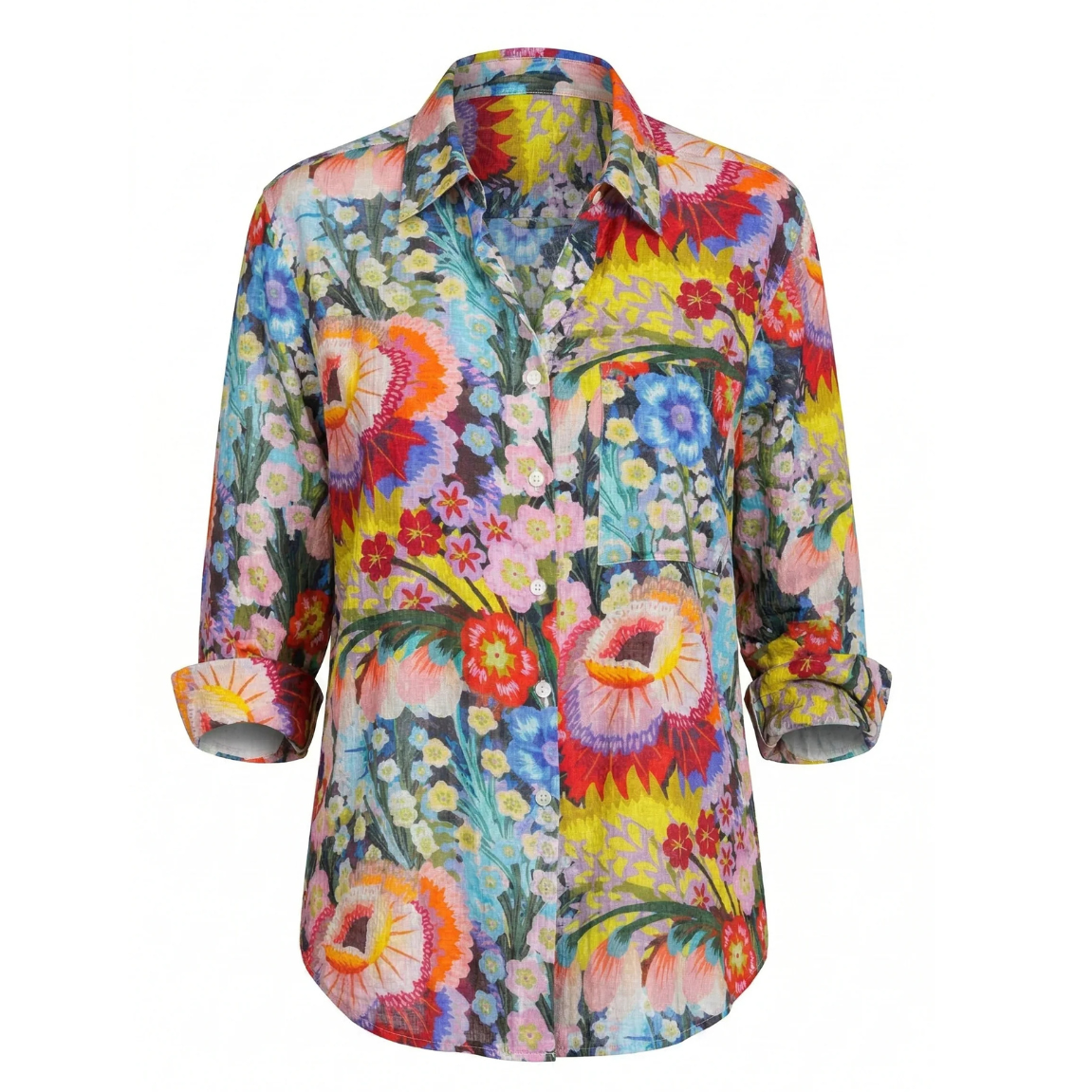 APNY Boyfriend Button-up Shirt -Painted Meadow