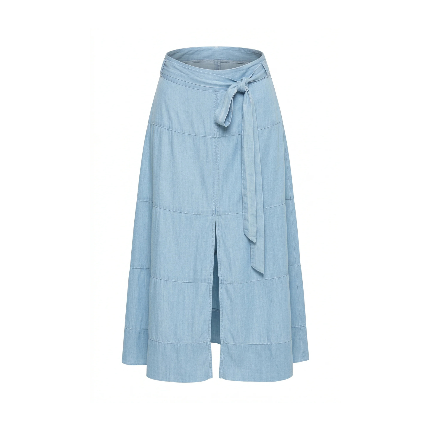 APNY Tencel A-Line Skirt -Light Indigo