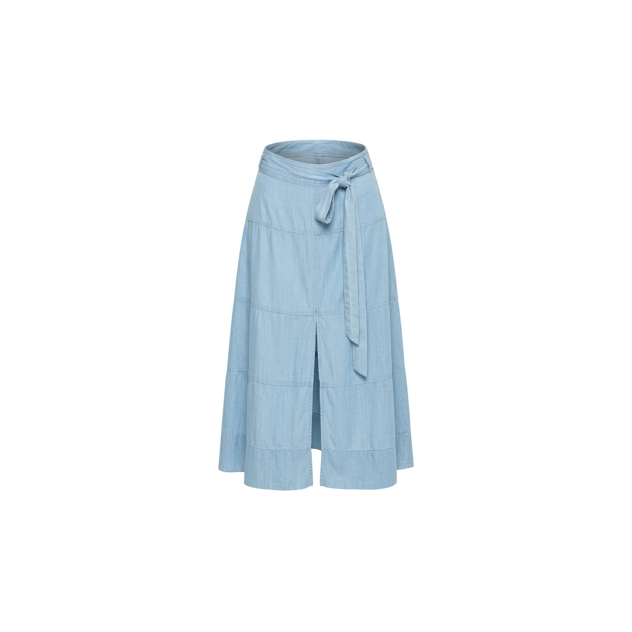 APNY Tencel A-Line Skirt -Light Indigo