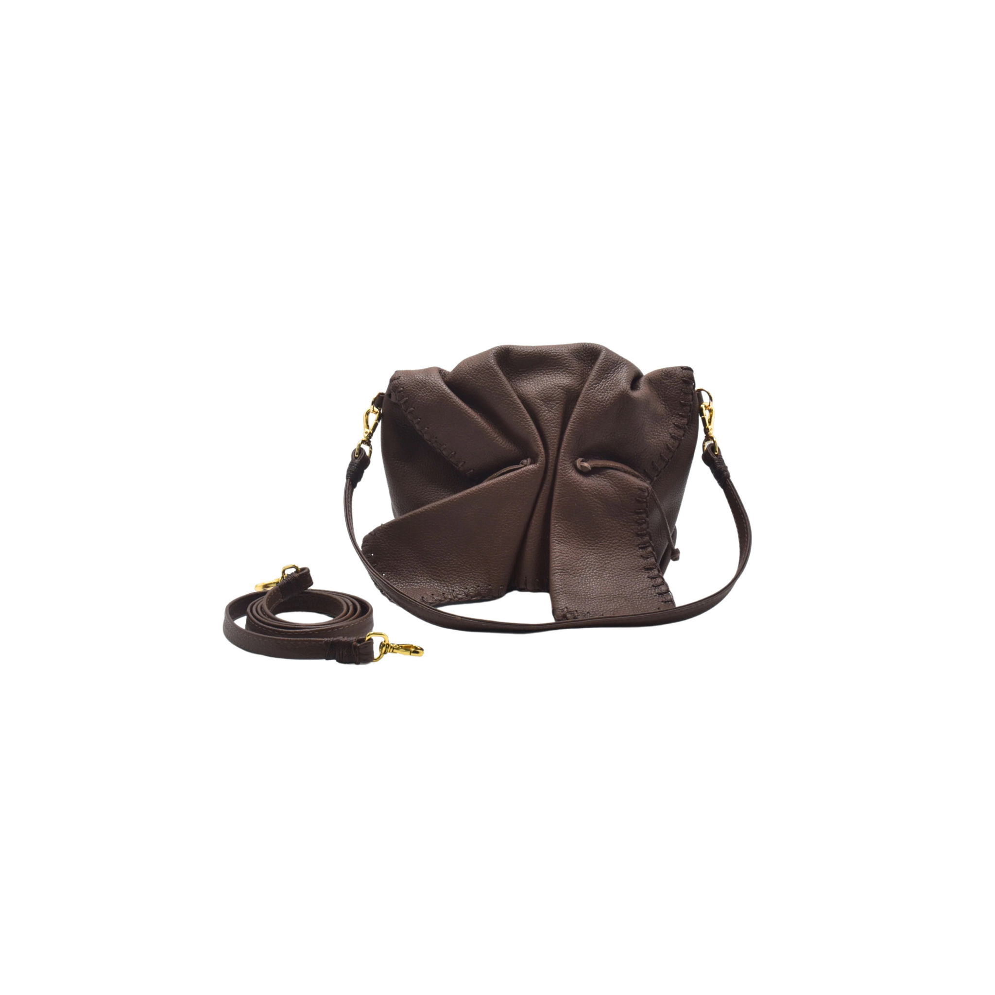 Carlos Falchi Butterfly Bag -Whiskey Top Grain Leather