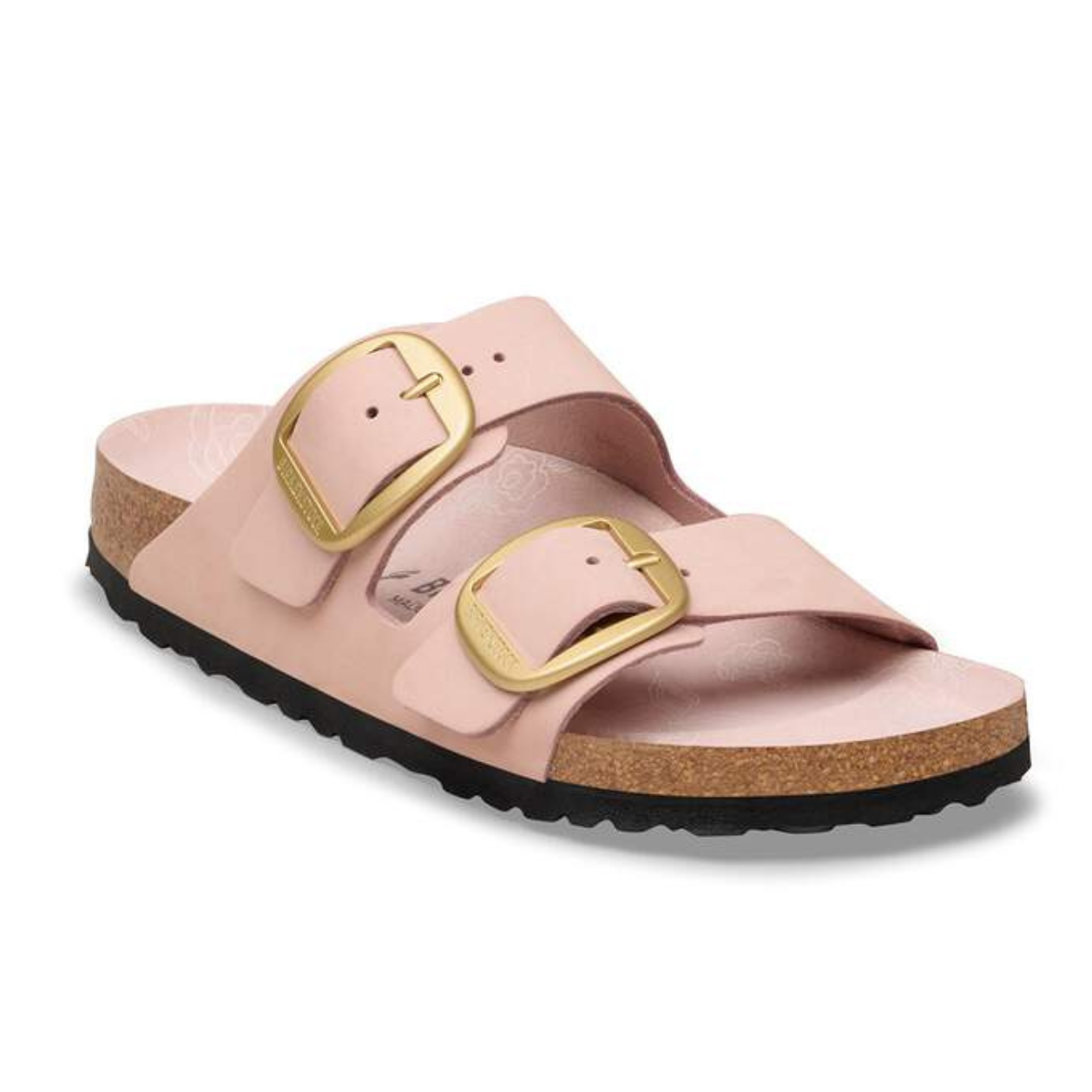 Birkenstock Arizona Big Buckle -Nubuck Leather Soft Pink (Narrow Width)