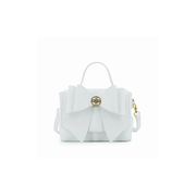 Zoey Double Bow Crossbody Bag-White