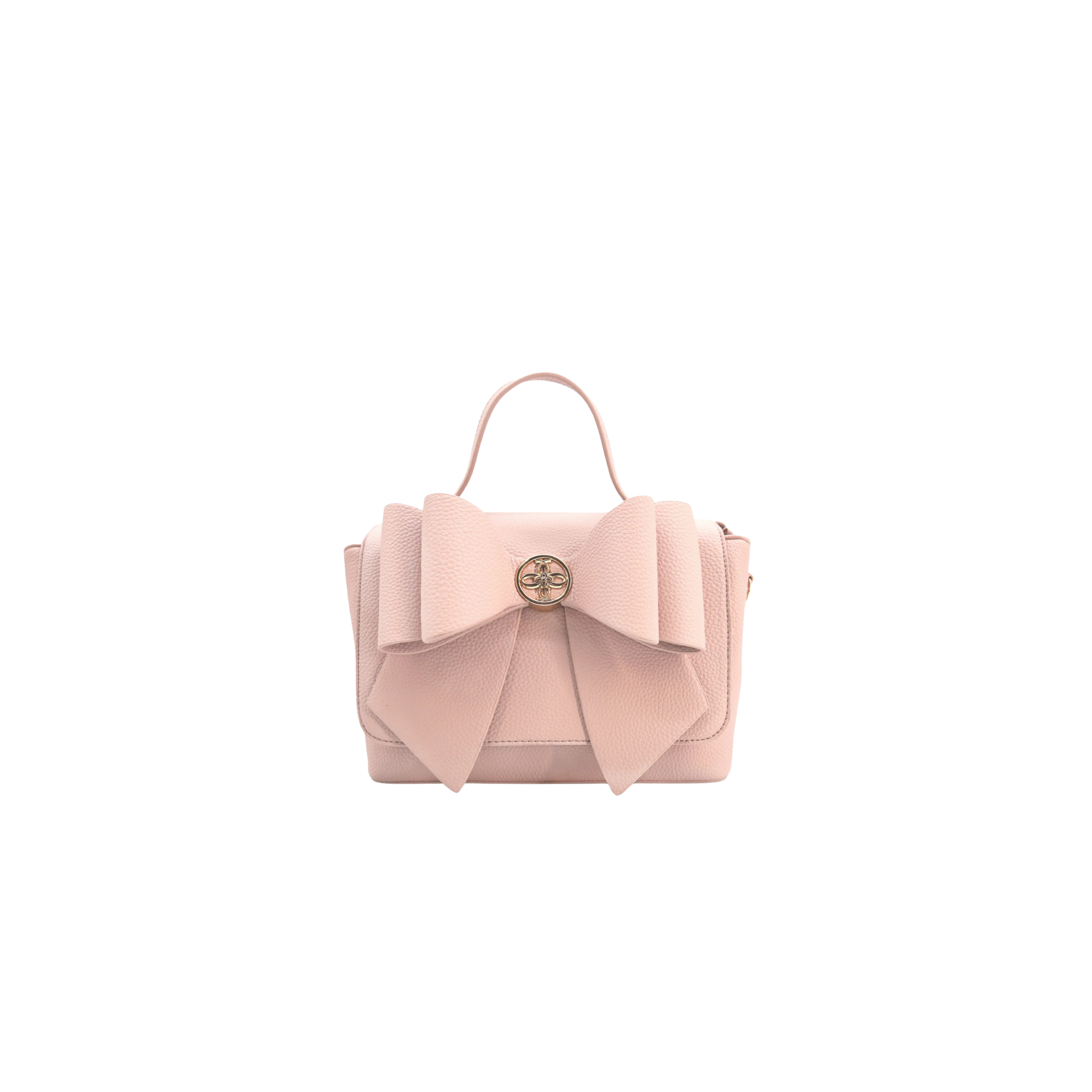 Zoey Double Bow Crossbody Bag -Blush