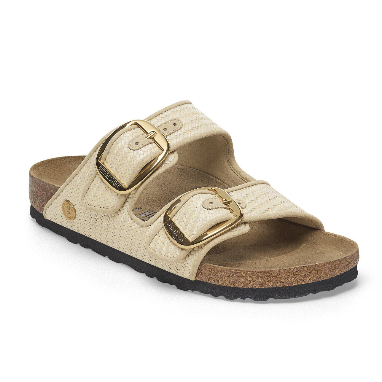 Birkenstock Arizona Big Buckle -Raffia Natural (Narrow Width)