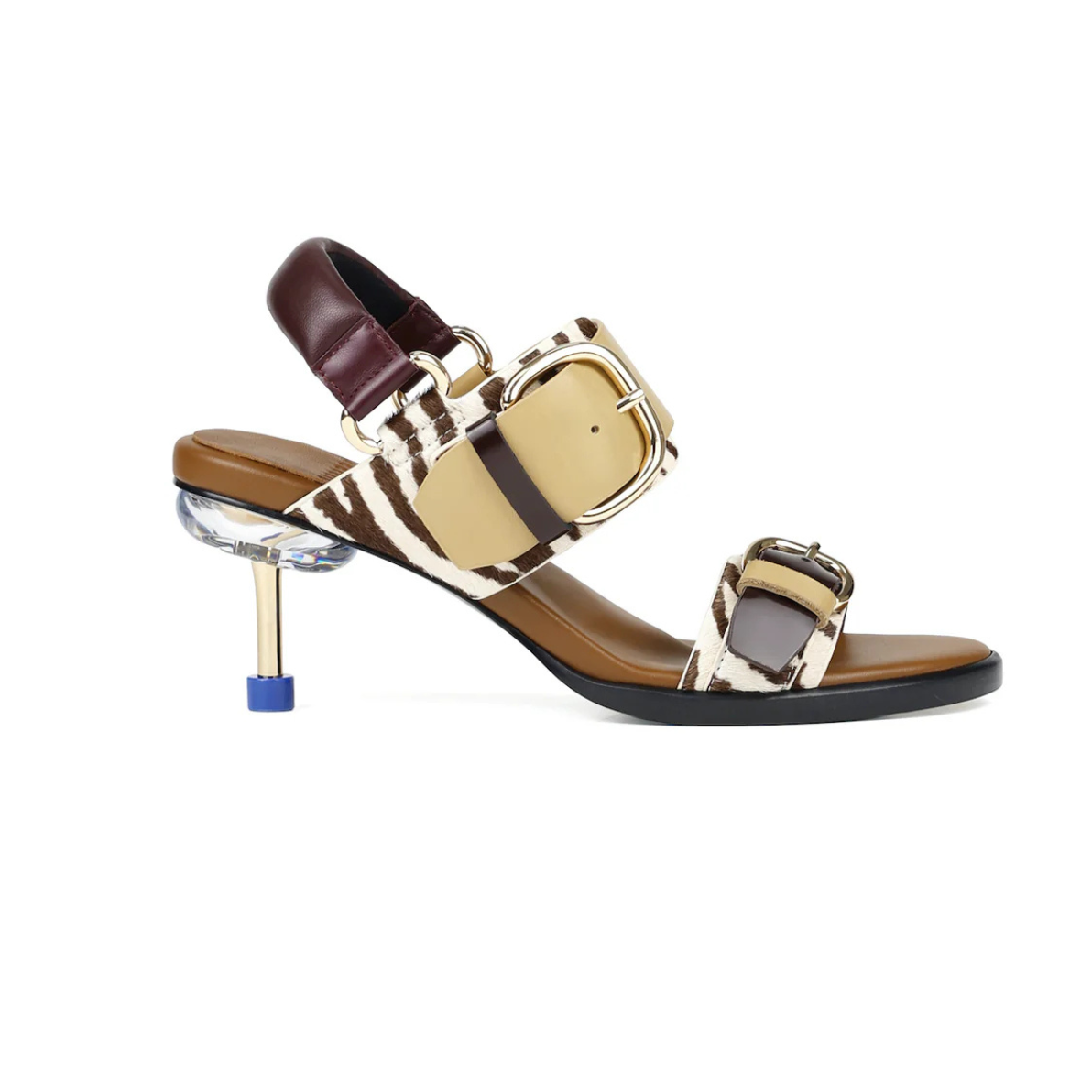 4CCCCEES Osha Line Mid Stiletto -Zebra Mix