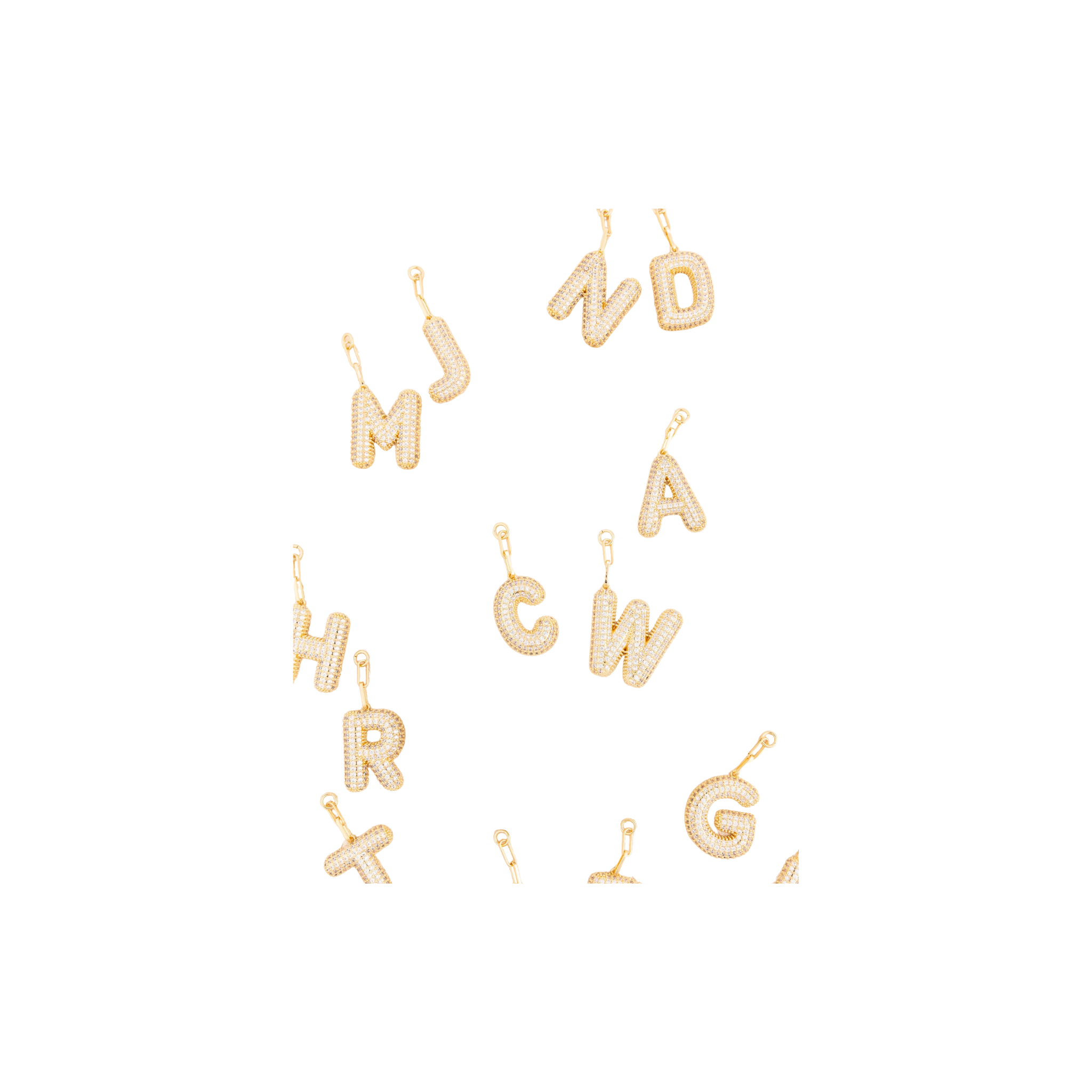 Michelle McDowell Bag Initial Charms -Heather