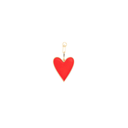 Michelle McDowell Bag Charm -Enamel Heart Red