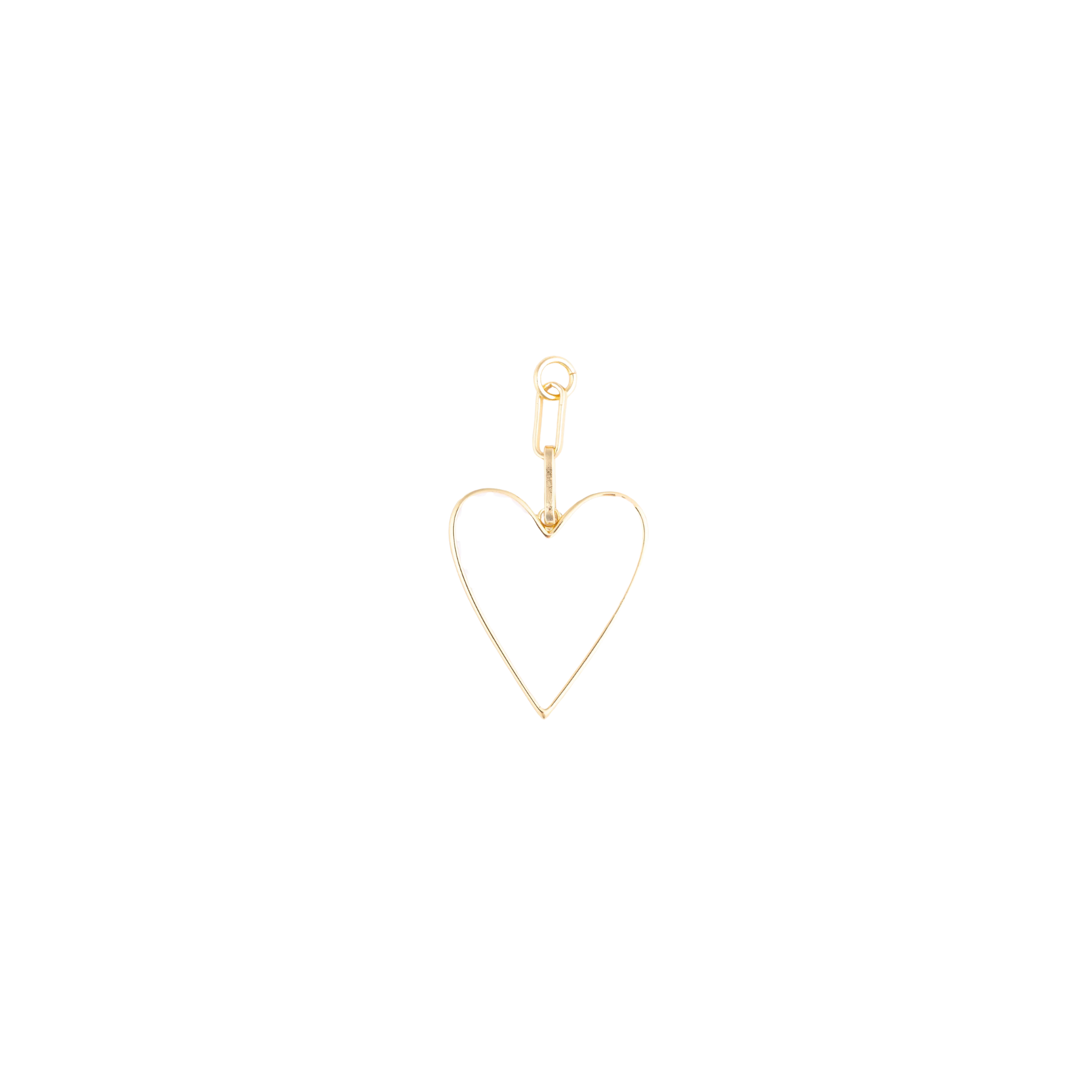 Michelle McDowell Bag Charm -Enamel Heart White
