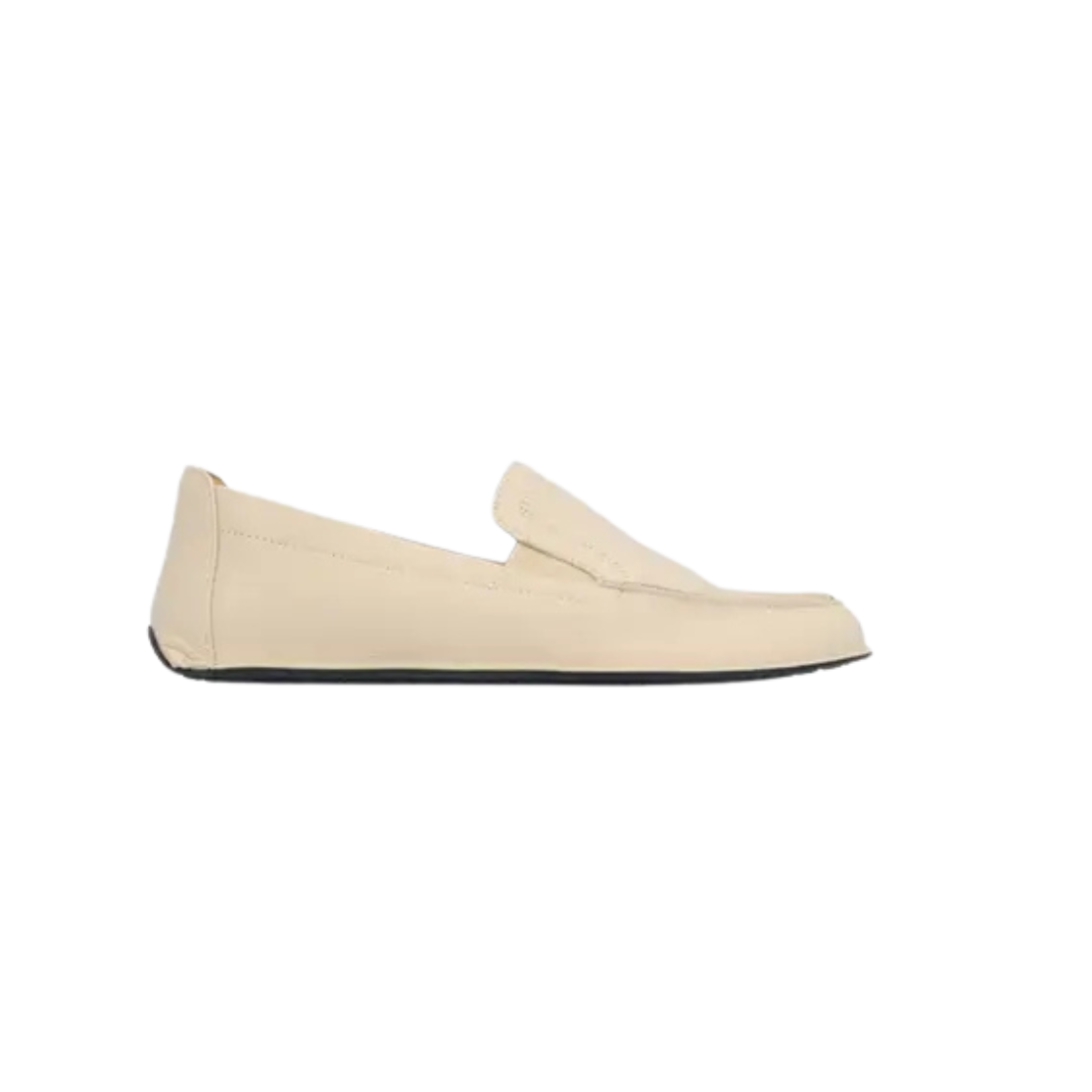 L'Amour Des Pieds Falira Leather Driver Flats -Cream Lamba