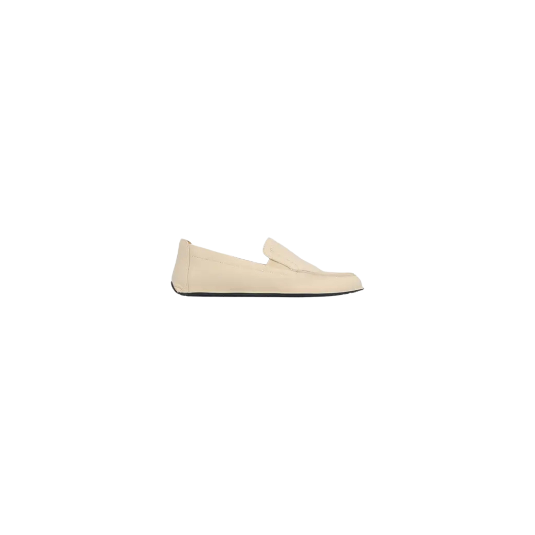 L'Amour Des Pieds Falira Leather Driver Flats -Cream Lamba