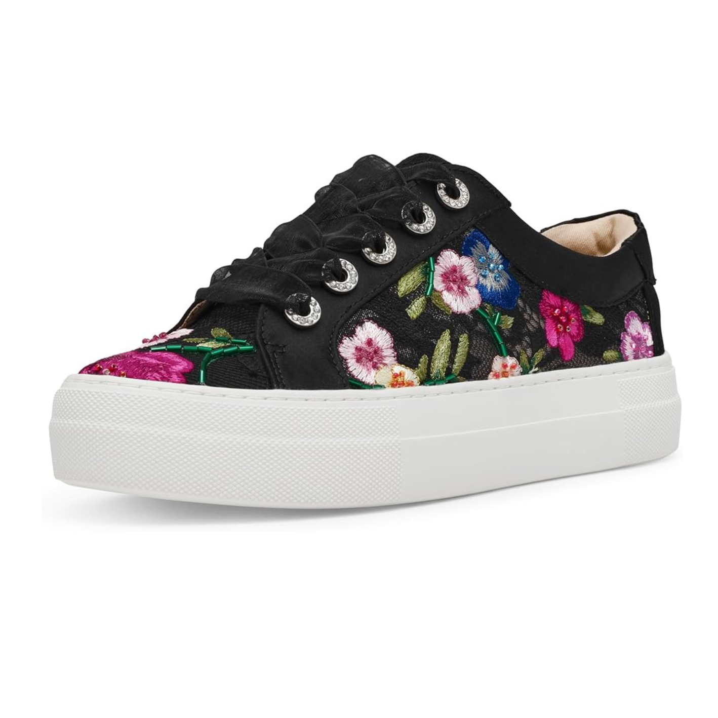 Betsey Johnson Jayla Sneaker Black Multi Floral