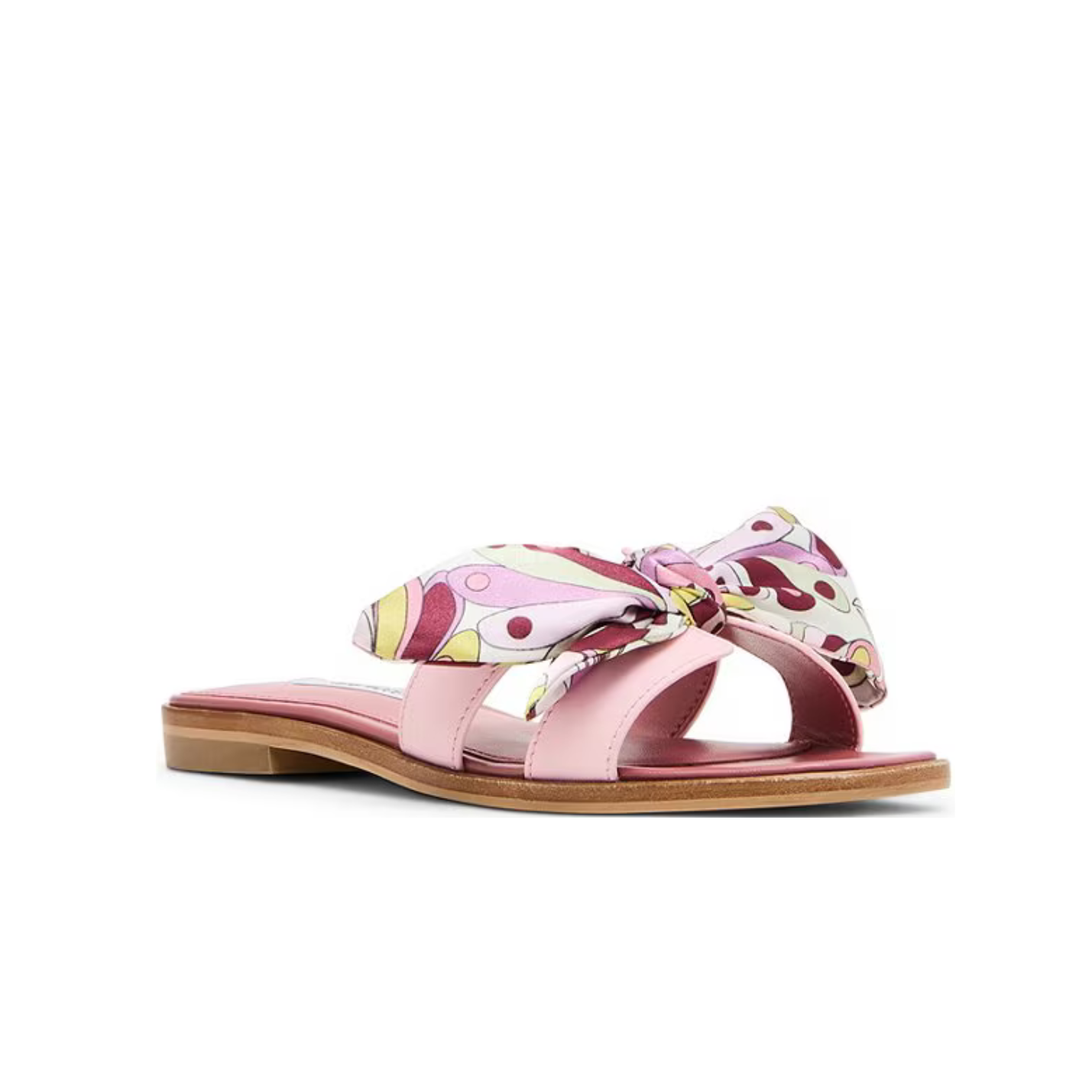 Steve Madden Hadyn Print Scarf Sandal -Pink Multi