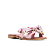 Steve Madden Hadyn Print Scarf Sandal -Pink Multi