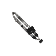 Save the Girls: Clip & Go Strap w/ Zippered Pouch -Chevron/Diamond Black & White
