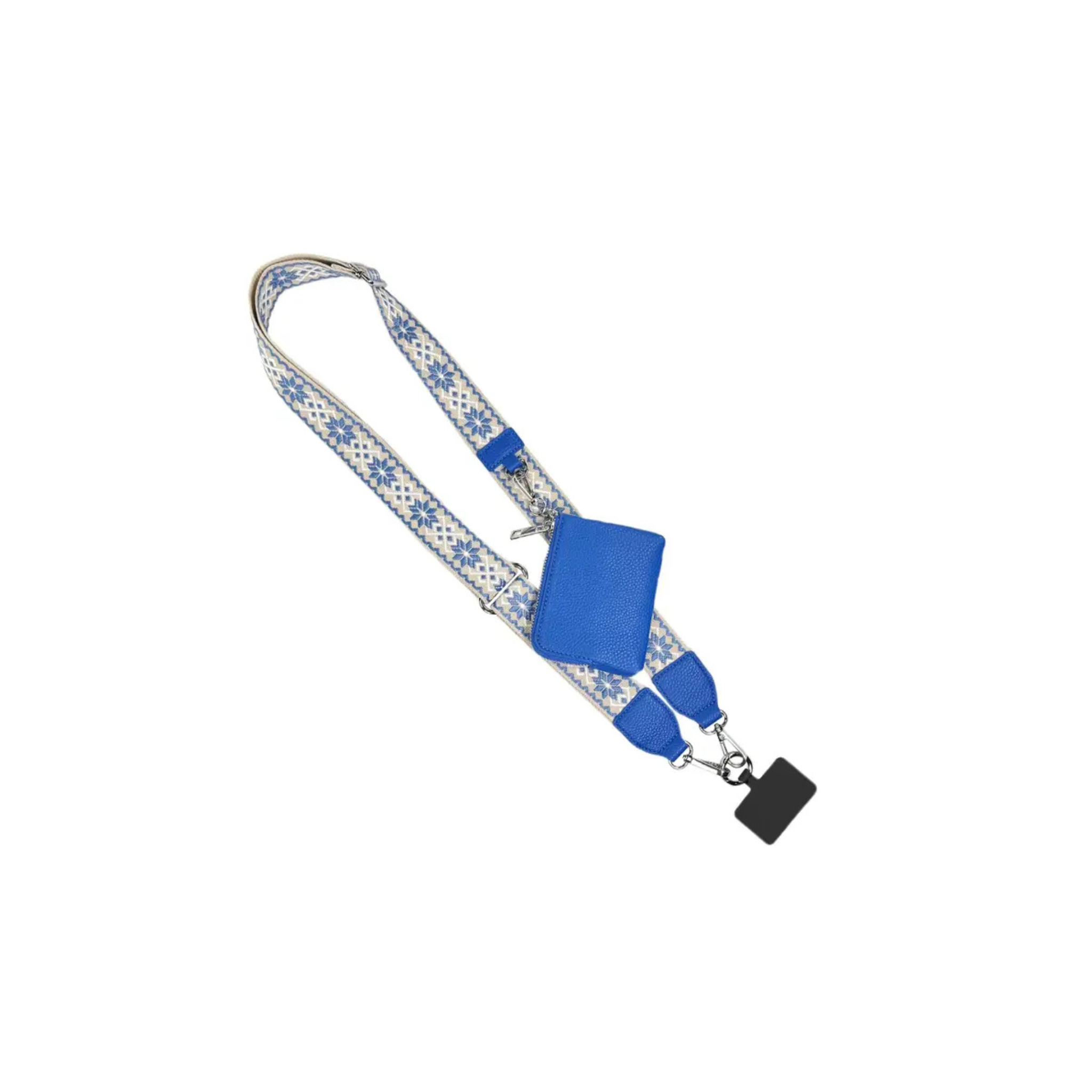 Save the Girls: Clip & Go Crossbody Strap Unique RFID -Blue