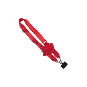 Save the Girls: Clip & Go Strap w/ Zippered Pouch -Red