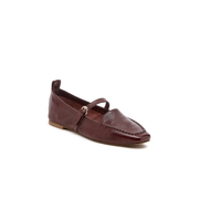 Kelsi Dagger Ferry Mary Jane Flats-Warm Brown