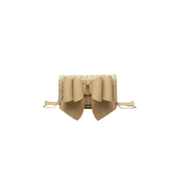 Like Dreams Bonnie Straw Wallet Bowtie Crossbody Bag-Taupe