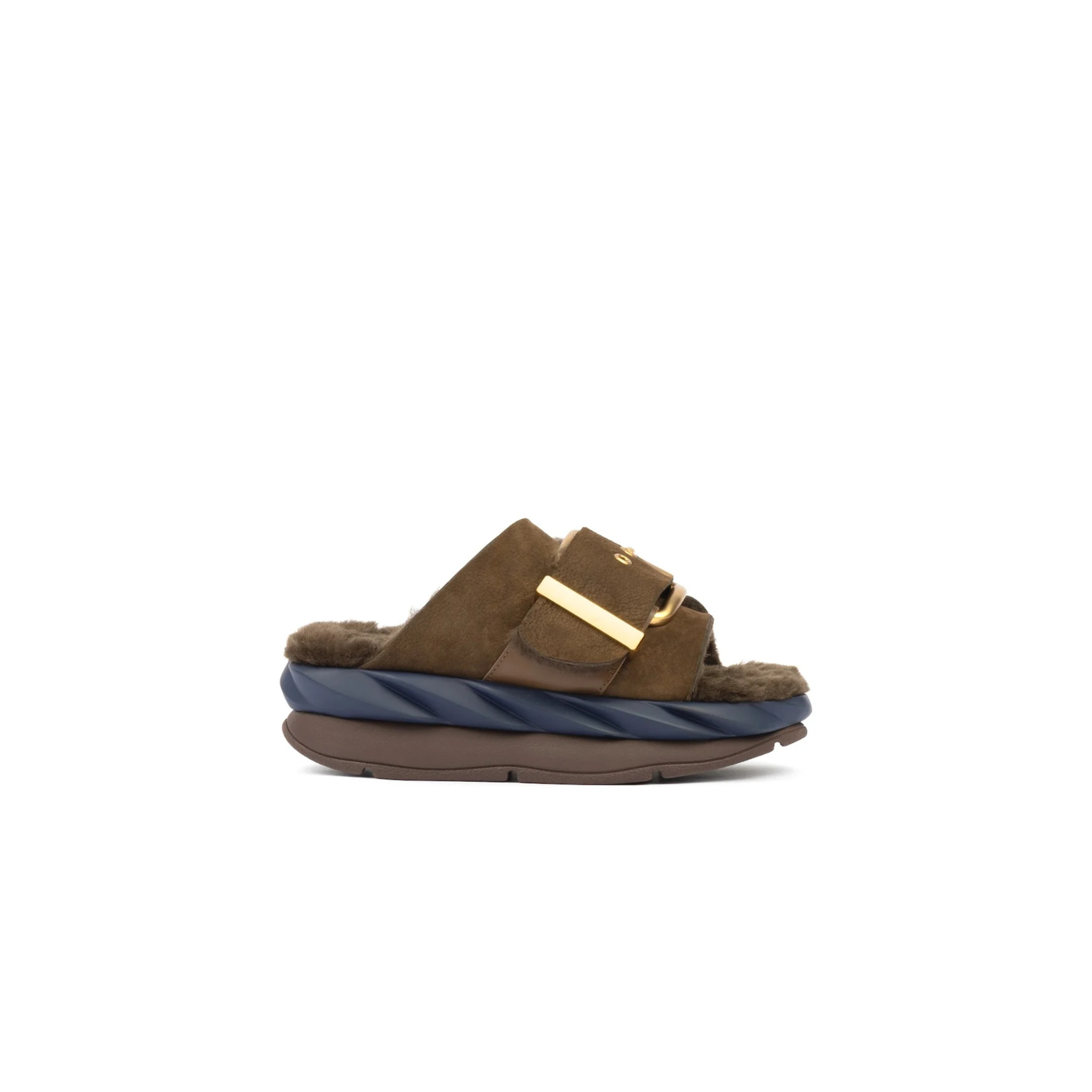 4CCCCEES Mellow Laze Platform Sandal -Chocolate