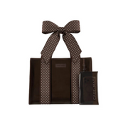 Case Mate Jelly Tote Bag -Espresso Polka Dot Bow