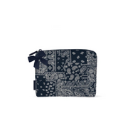 Case Mate Crinkle Makeup Bag -Navy Bandana Bow