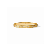 Julie Vos Cobblestone Stone Bangle-Gold/Ivory Cat's Eye (M)